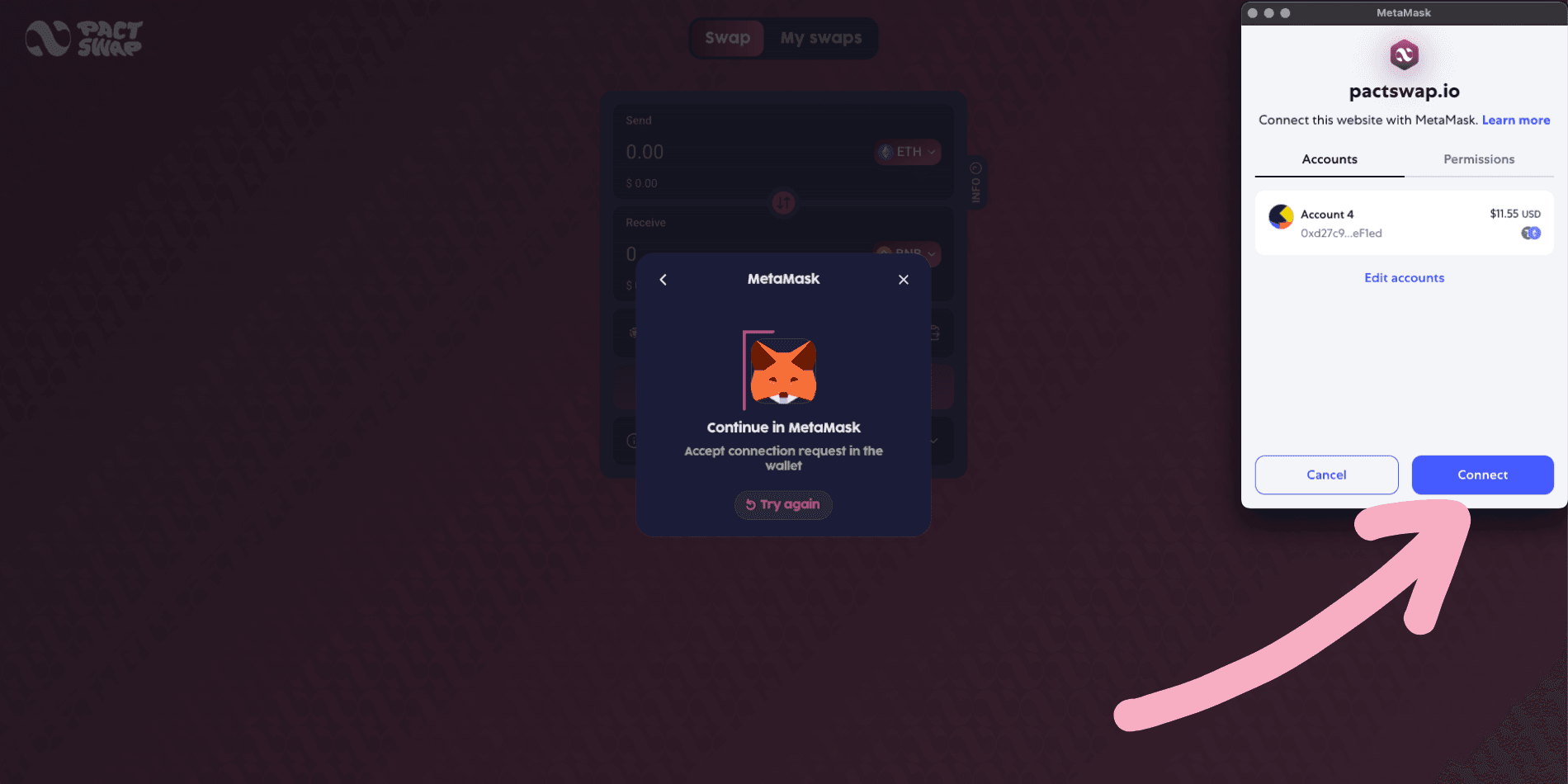 Provide wallet access permission
